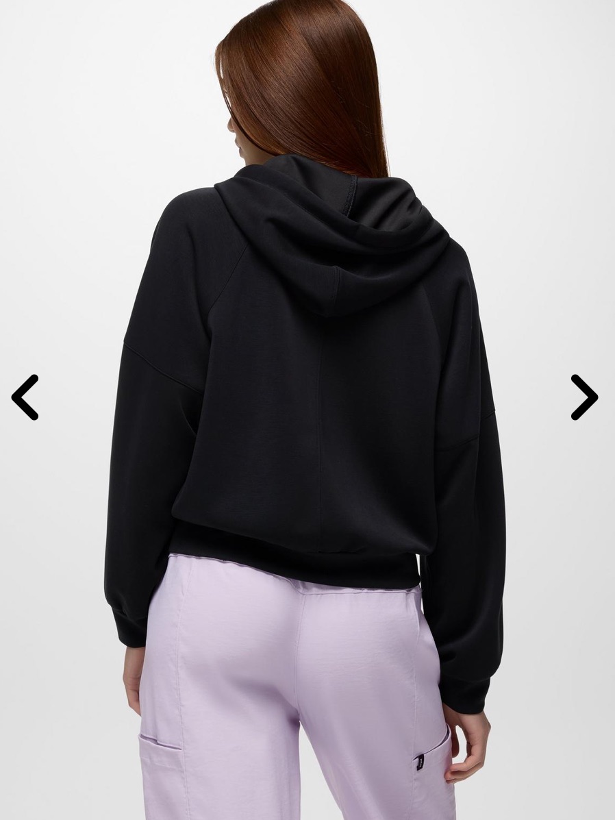 Prana Shea Soft Full Zip Hoodie Black